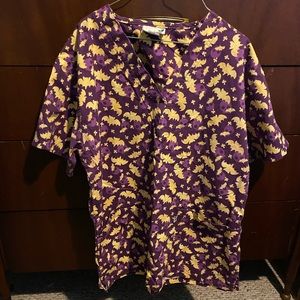 Halloween scrub top